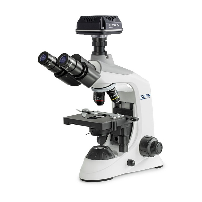 Kern Microscoop Digitale microscopen, OBE 124C825, HF, digitaal, 1,25 Condensor, vast, USB 2.0, 40-400x, Dl, 3W LED, DIN, 5,1 MP