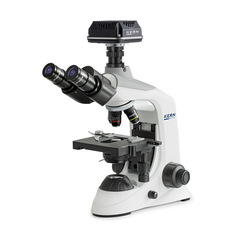 Kern Microscoop Digitale microscopen, OBE 124C832, HF, digitaal, 1,25 Condensor, vast, USB 3.0, 40-400x, Dl, 3W LED, DIN, 5,1 MP