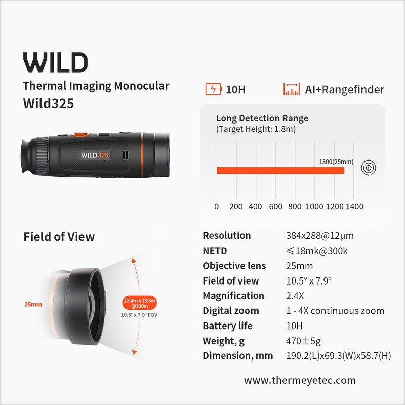 ThermTec Warmtebeeldcamera Wild 325