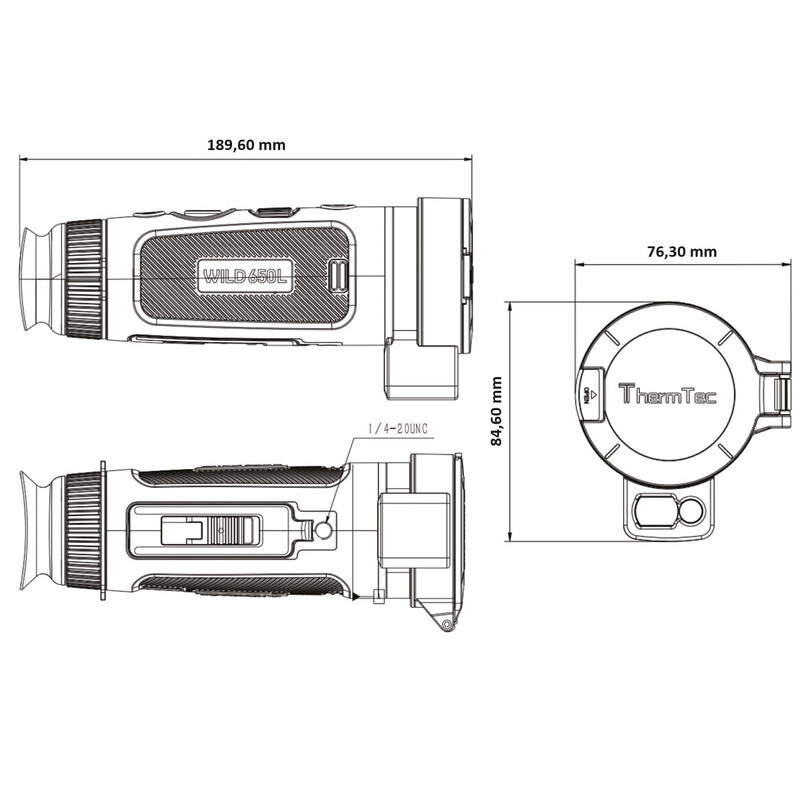 ThermTec Warmtebeeldcamera Wild 650L Laser Rangefinder