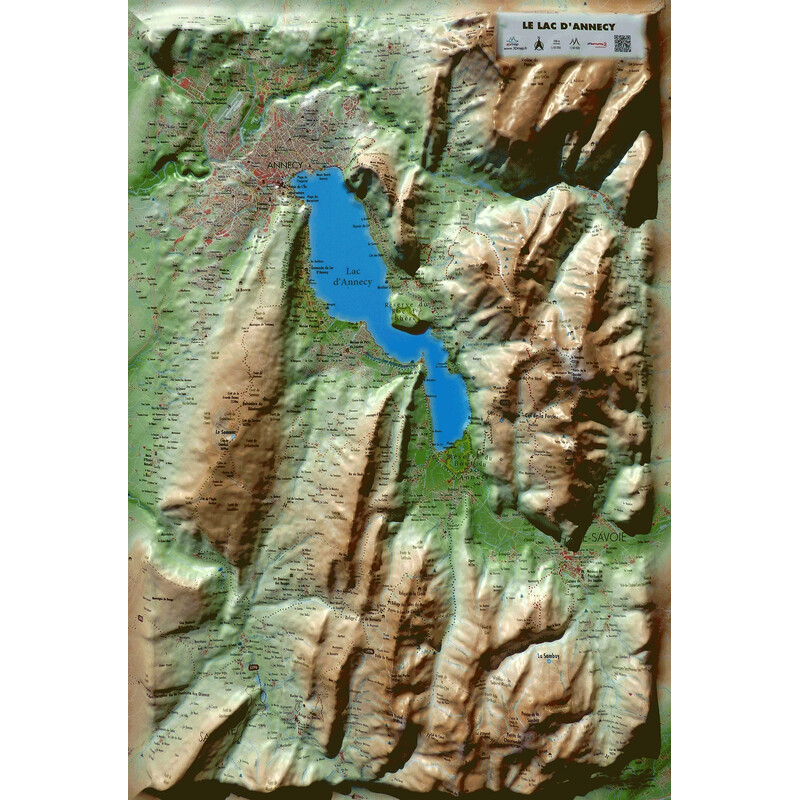 3Dmap Regionale kaart Le Lac d'Annecy