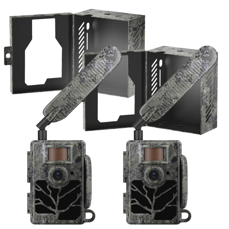 ZEISS Wildlife camera Set Secacam 5 & metalen behuizing (set van 2)