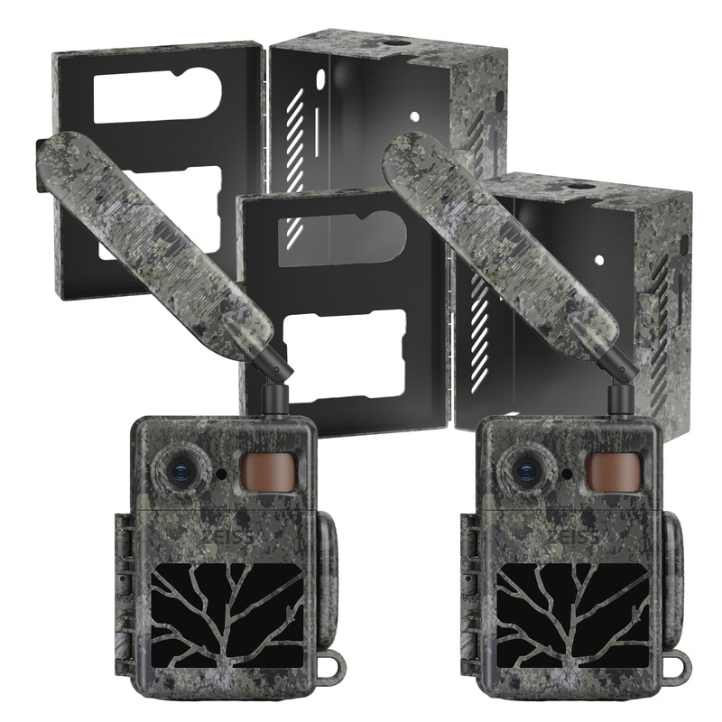 ZEISS Wildlife camera Set Secacam 7 & metalen behuizing (set van 2)