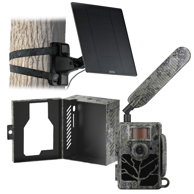 ZEISS Wildlife camera Set Secacam 5 & metalen behuizing & zonnepaneel