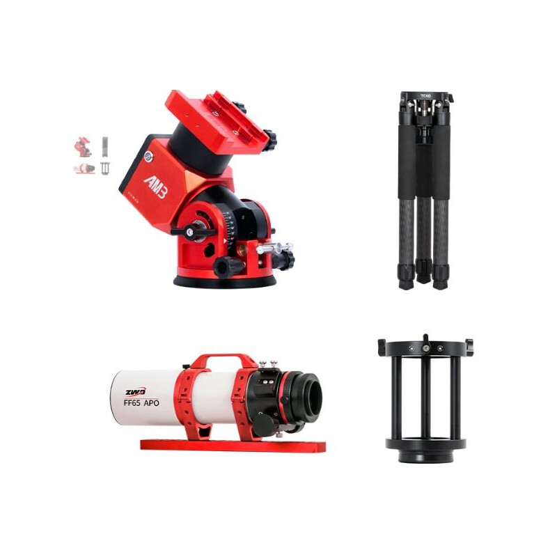 ZWO Telescoop FF65 AP 65/416 Vijfling met AM3 en Carbon Statief