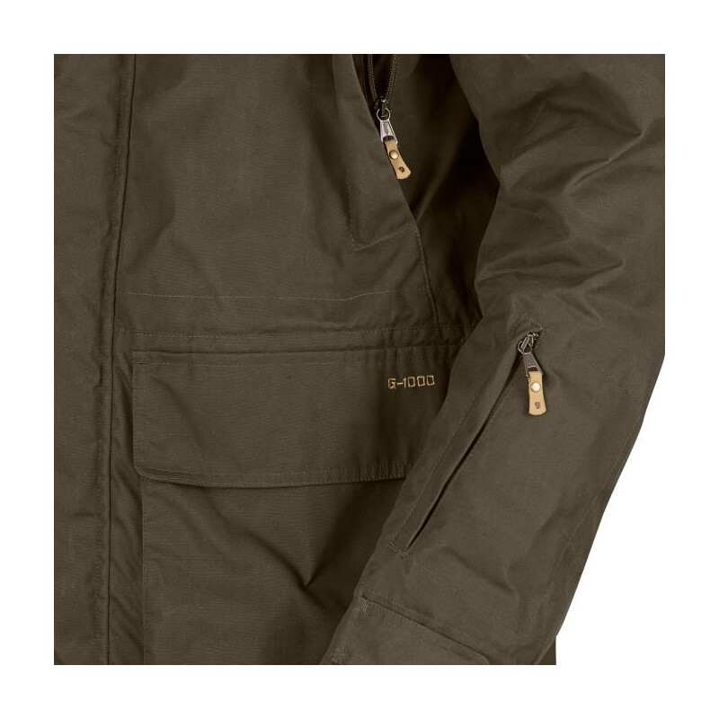 Fjällräven Brenner Pro gewatteerd jack M, 662 Deep Forest, maat M