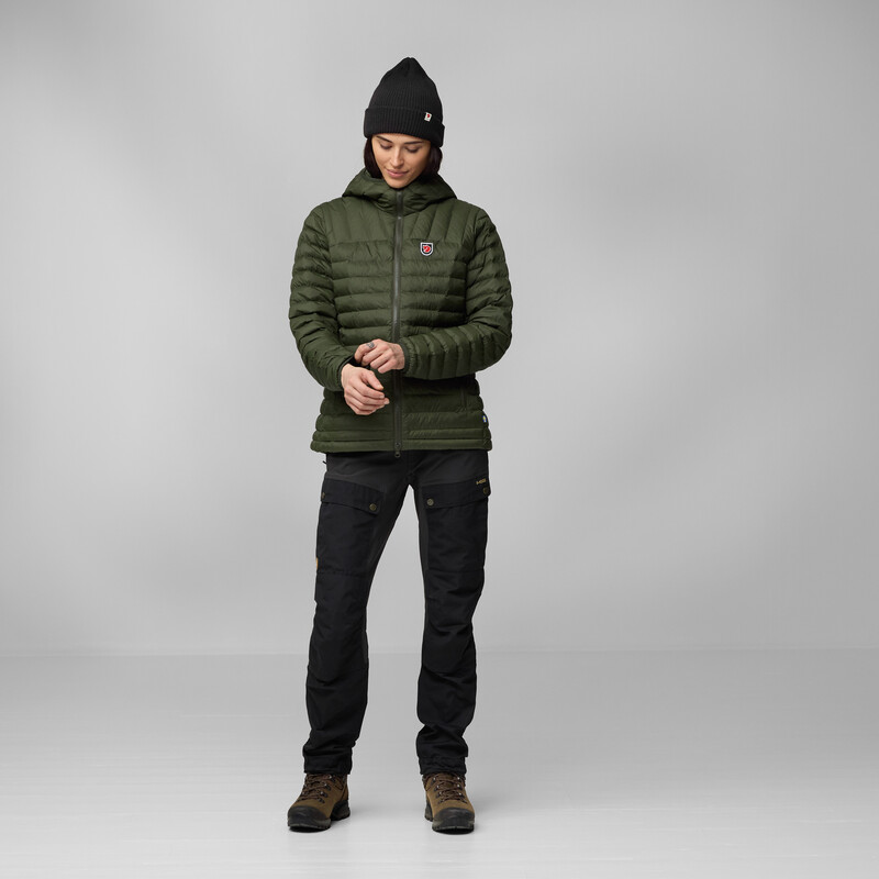 Fjällräven Expeditie Lätt Hoodie W, 662 Diep Bos, L