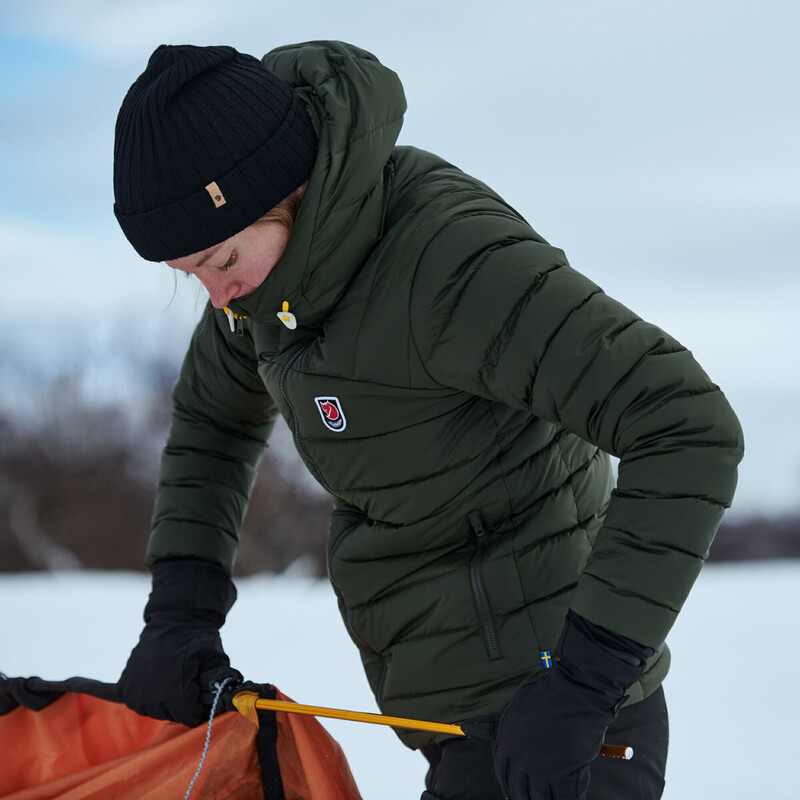 Fjällräven Expedition Pack Down Hoodie W, 662 Deep Forest, maat L