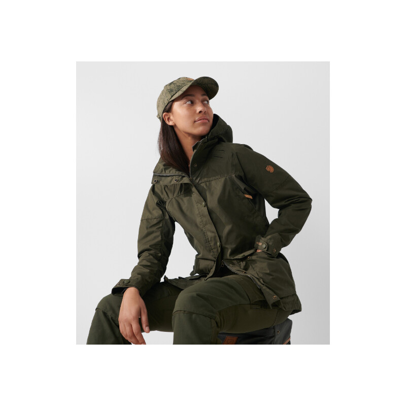 Fjällräven Forest Hybrid Jas W, 633 Donker Olijf, XL