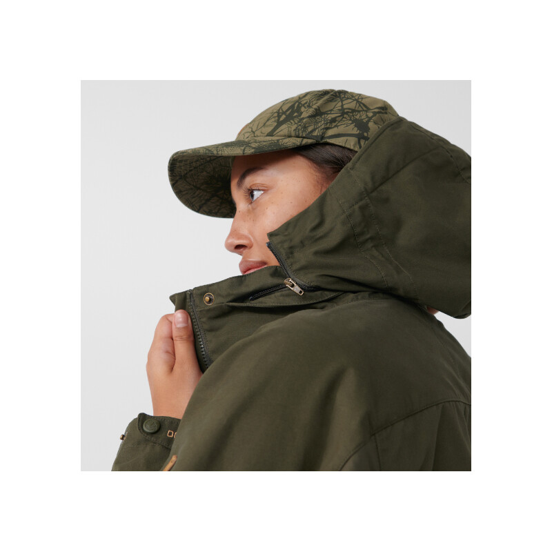Fjällräven Forest Hybrid Jas W, 633 Donker Olijf, XL