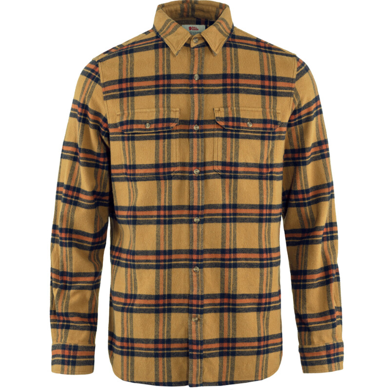Fjällräven Övik Zwaar Flanellen Overhemd M, 232-215 Boekweit Bruin-Autumn Leaf, M