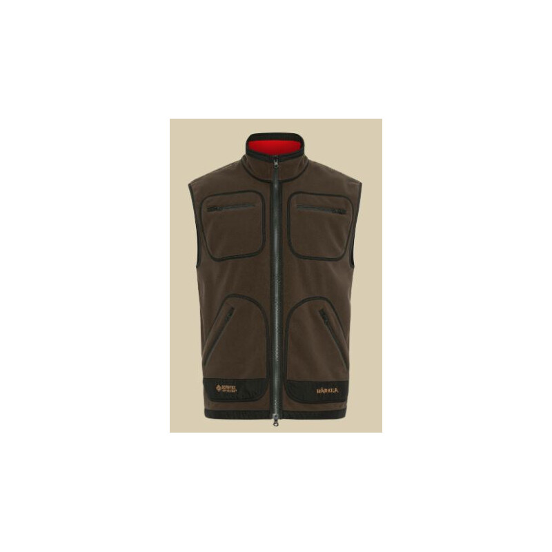 Härkila Kamko fleece vest, Bruin/Rood maat XL