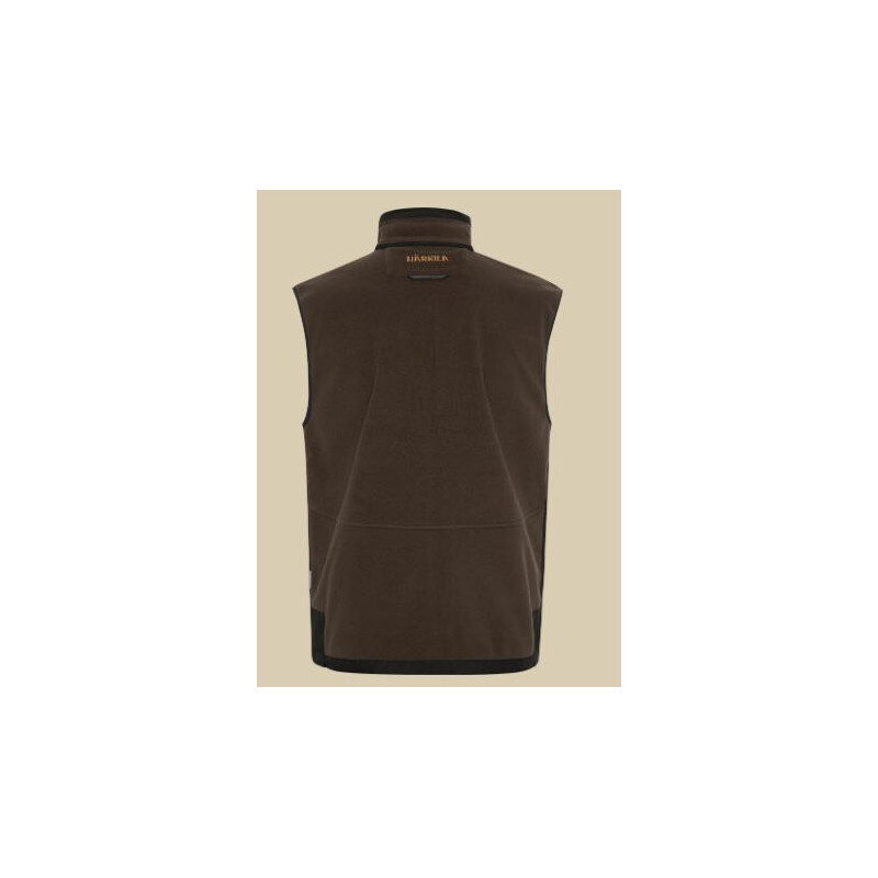 Härkila Kamko fleece vest, Bruin/Rood maat M