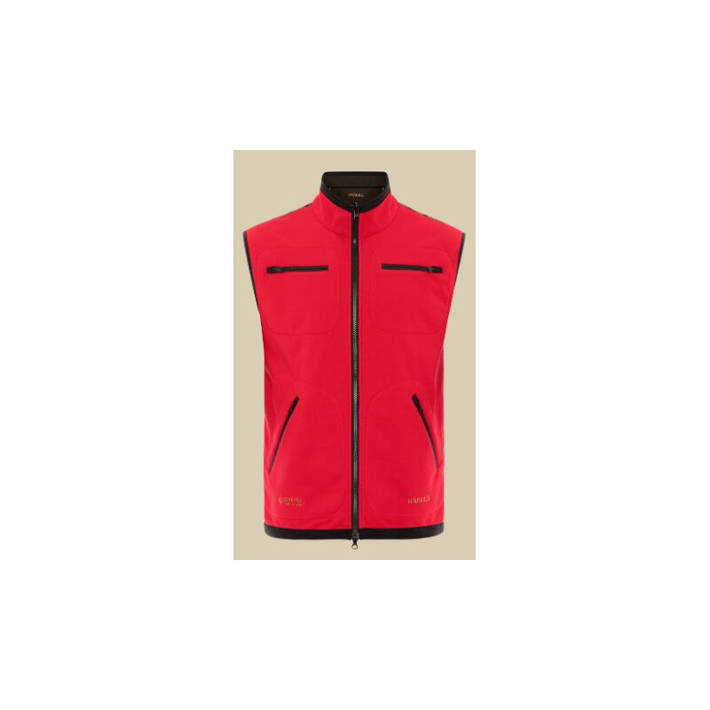 Härkila Kamko fleece vest, Bruin/Rood maat M