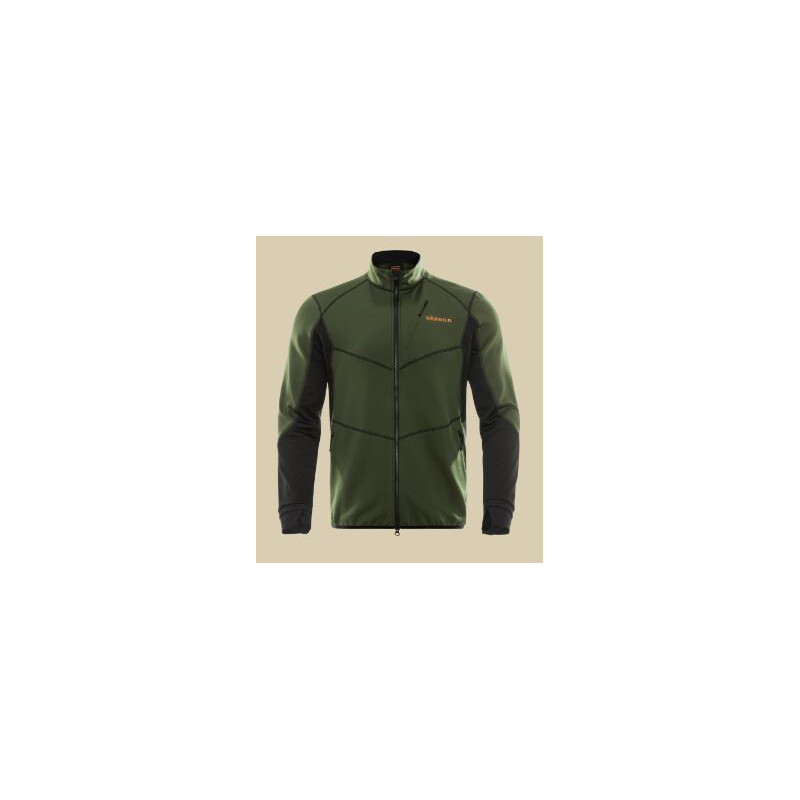 Härkila Scandinavisch fleecejack, Duffelgroen/Zwart, maat M