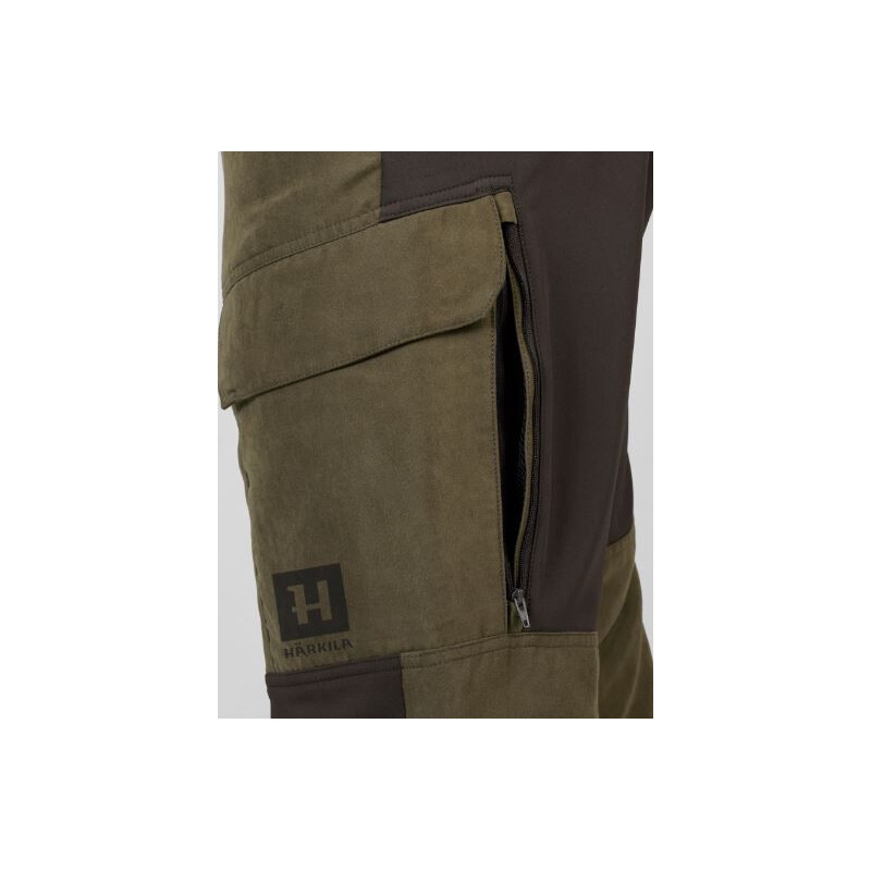 Härkila Scandinavische broek, Wilgengroen/Diepbruin, maat 50