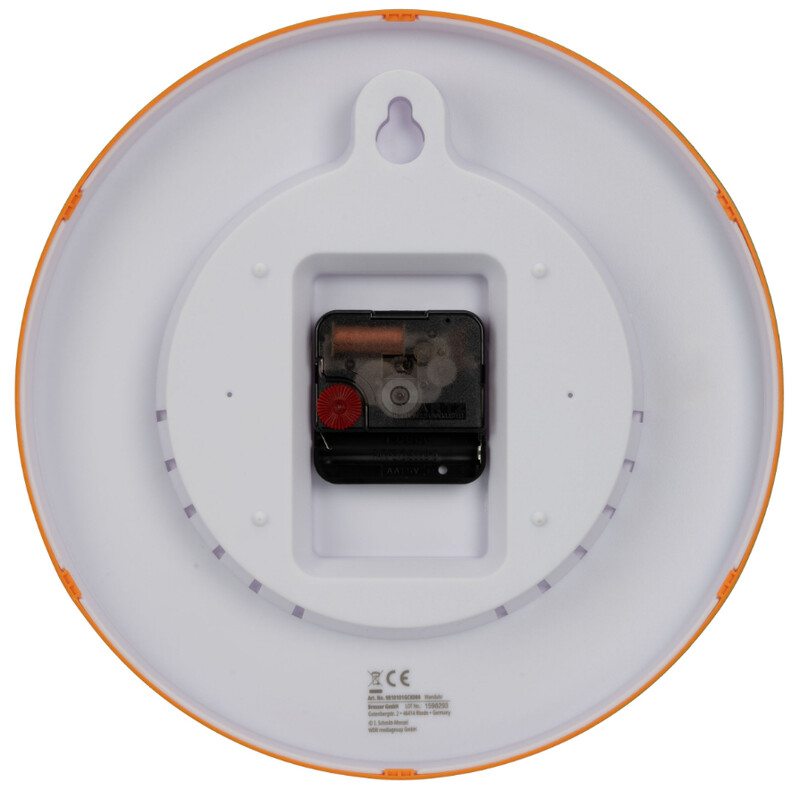 DieMaus Uur Kinderwandklok oranje