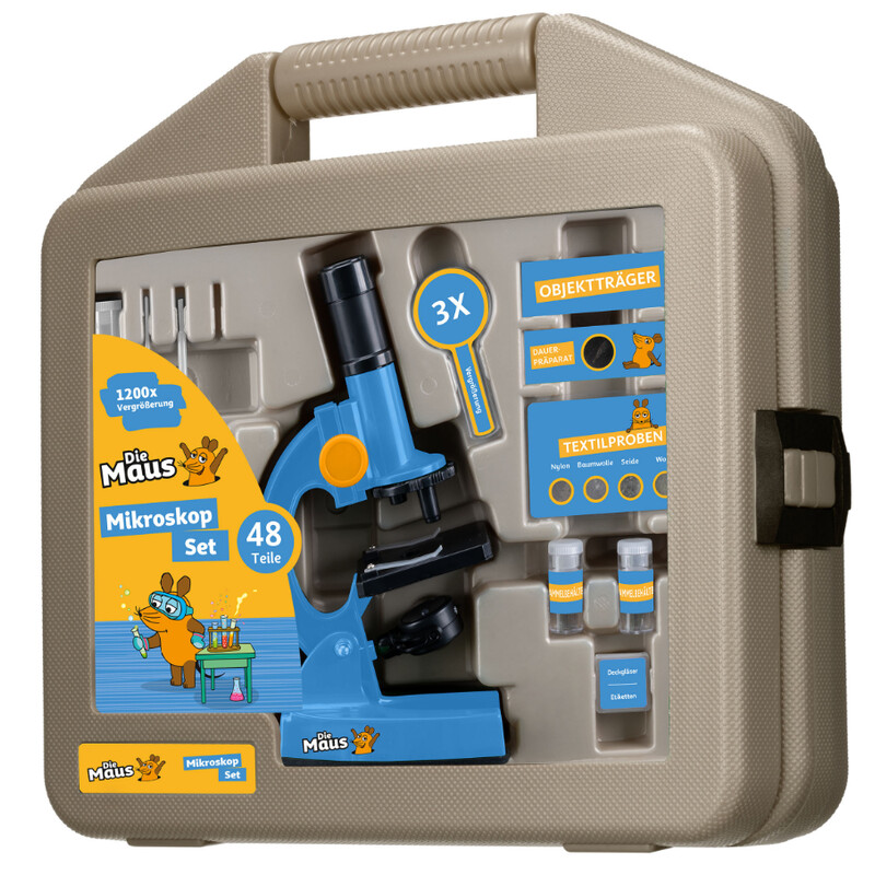 DieMaus Kindermicroscoopset inclusief koffer