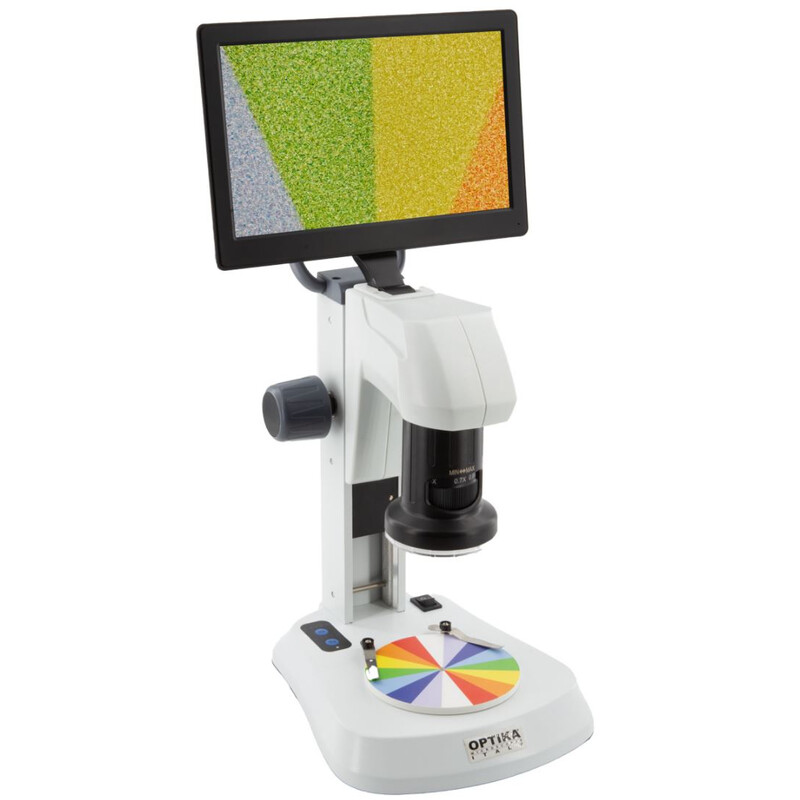 Optika, Microscoop, SFX-85V, Digitaal zoomen, 9" monitor, 8x-54x, LED, invallend en doorgelaten licht