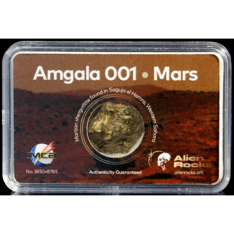 Alien Rocks Meteorieten van Mars Amgala 001 0,4 - 0,69 gram