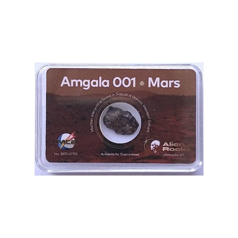 Alien Rocks Meteorieten van Mars Amgala 001 0,7 - 0,99 gram