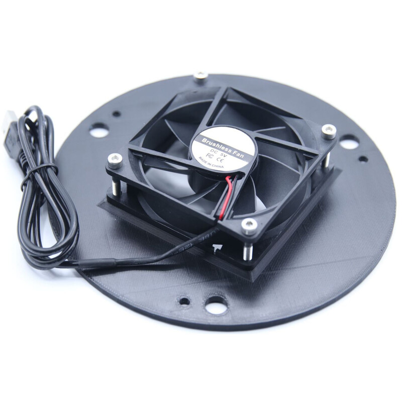 Astroprints Spiegelkap voor Skywatcher Newton 6" primaire spiegelbevestiging incl. 5V USB Ventilatiesystemen