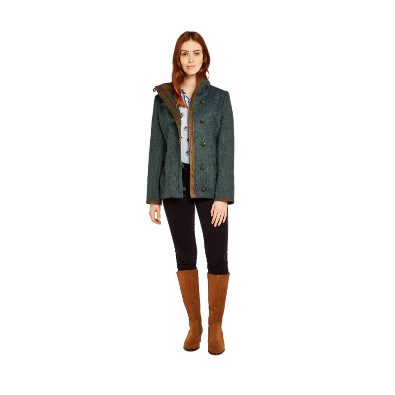 Dubarry of Ireland Tweed jasje Bracken 89 Mist maat 40