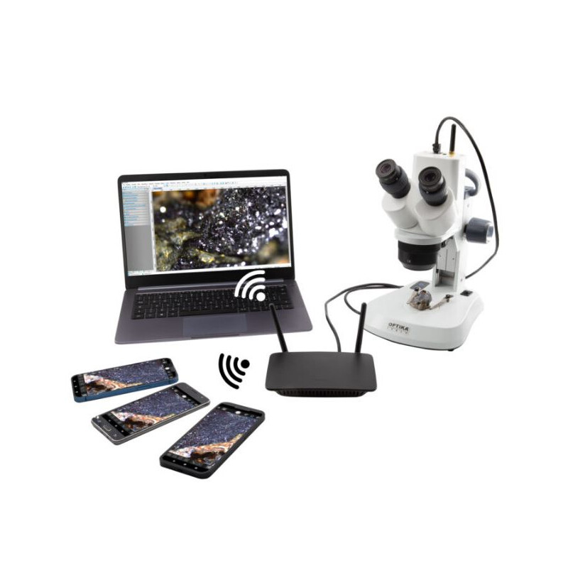 Optika Microscoop , SFX DigitalDigital WI-FI, 10x 20x 40x, LED, invallend en doorgelaten licht