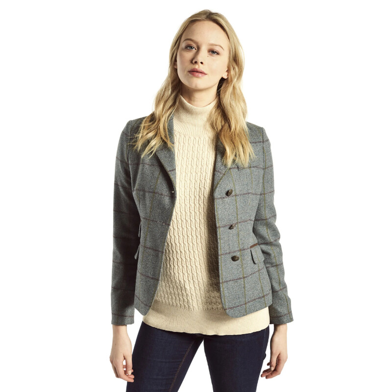 Dubarry of Ireland Boterbloemkleurig tweed jasje maat 40