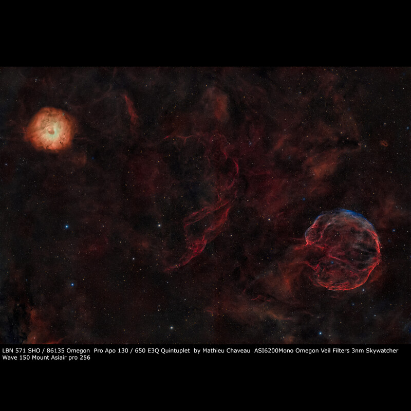 Omegon Apochromatische refractor Pro APO 130/650 ED3Q OTA
