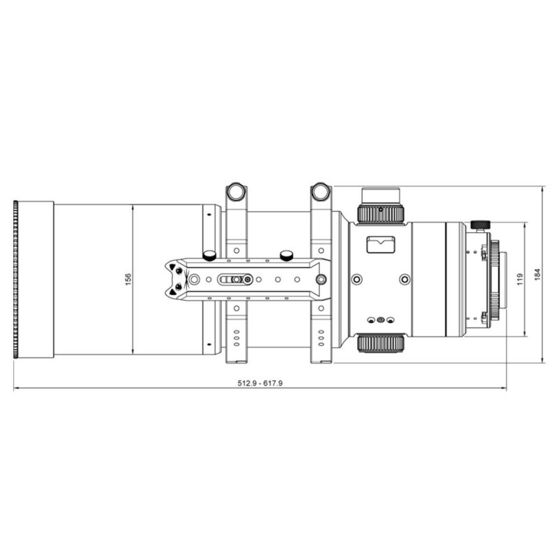 William Optics Apochromatische refractor AP 108/518 UltraCat WIFD