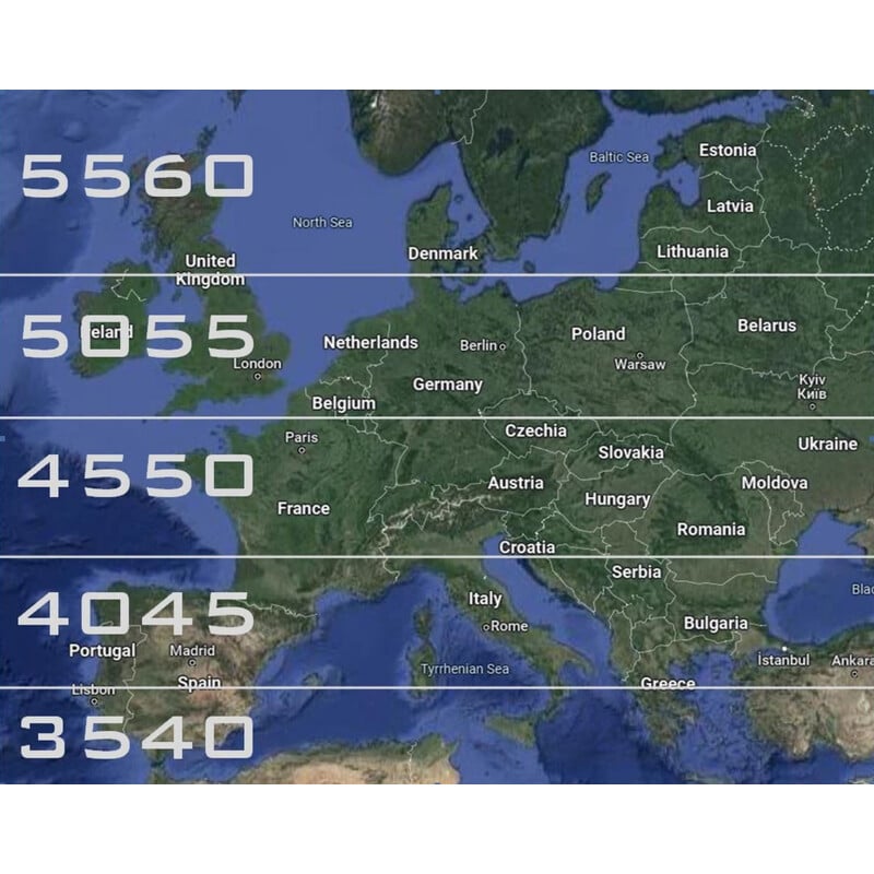 TMS-ASTRO Polar wedge EQ-platform visueel 35°-40°