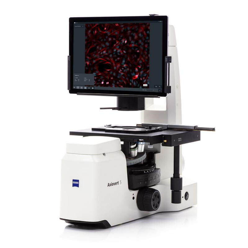 ZEISS Microscoop Axiovert 5 Digital, PH, FL, 50-400x, Ph1, 0,4 NA, LED, 5 MP, kleur