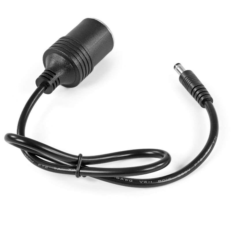 Omegon Kabel Connos DC 5,5-2,1 mm - sigarettenaansteker-aansluiting