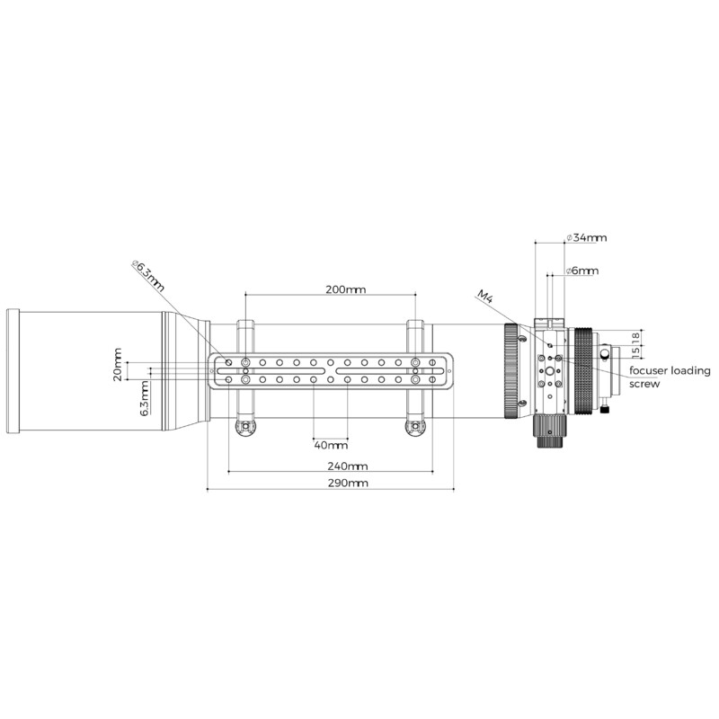 Askar Apochromatische refractor AP 120/840 Triplet OTA