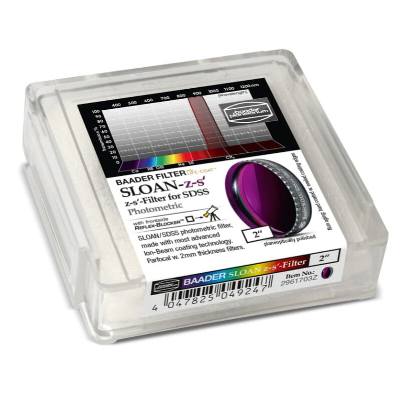 Baader Filters SLOAN/SDSS z-s' Photometric 1,25"