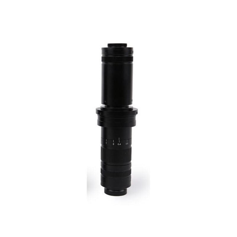 ToupTek Microscoop Zoom-Objektiv Set TZM0880D, Zoom 0.8-8x, 1x C-mount, inkl. Polarisations-Ringlicht