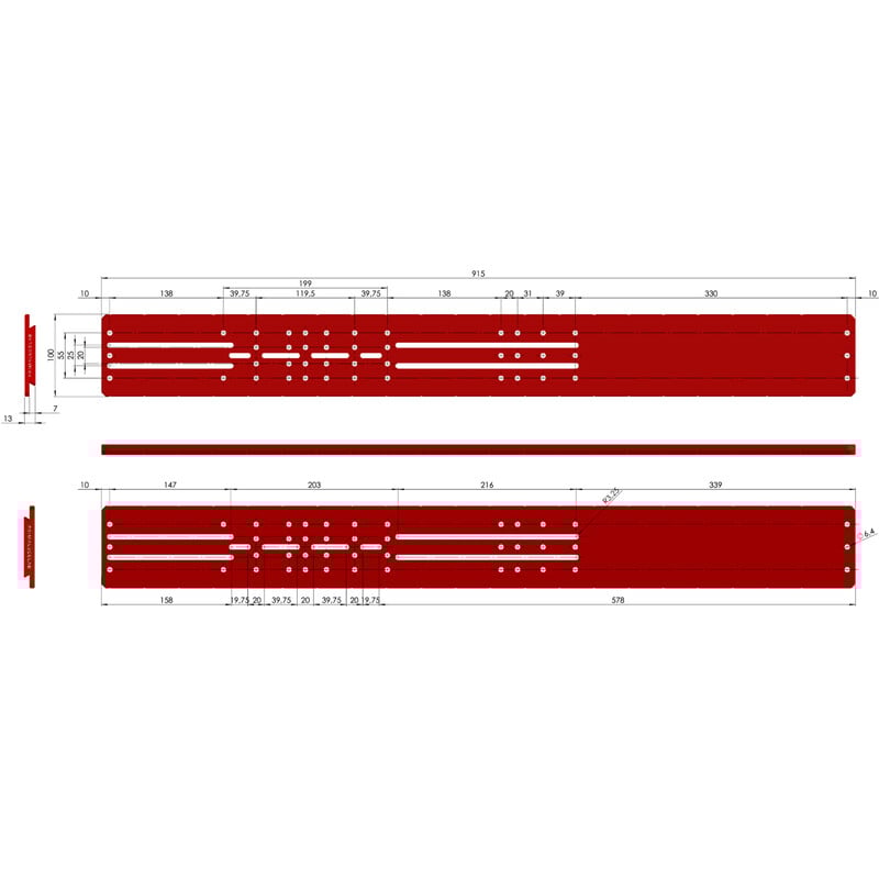 PrimaLuceLab Prisma-rail PLUS Losmandy-stijl 915 mm