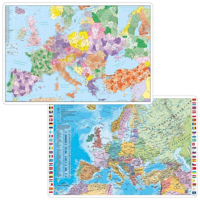 Stiefel Bureau-onderlegger europa postcode / fysiek (59 cm x 42 cm)
