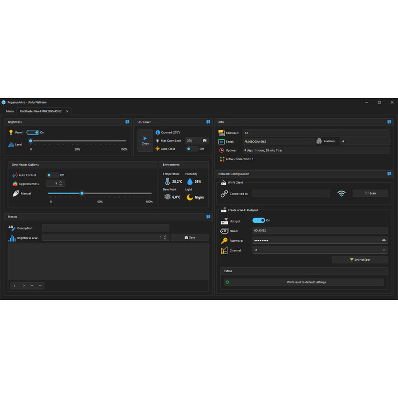 PegasusAstro flatfieldmasker FlatMaster 120 Neo