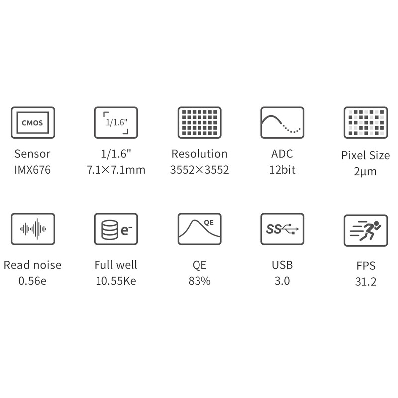 ZWO Camera ASI 676 MC Color