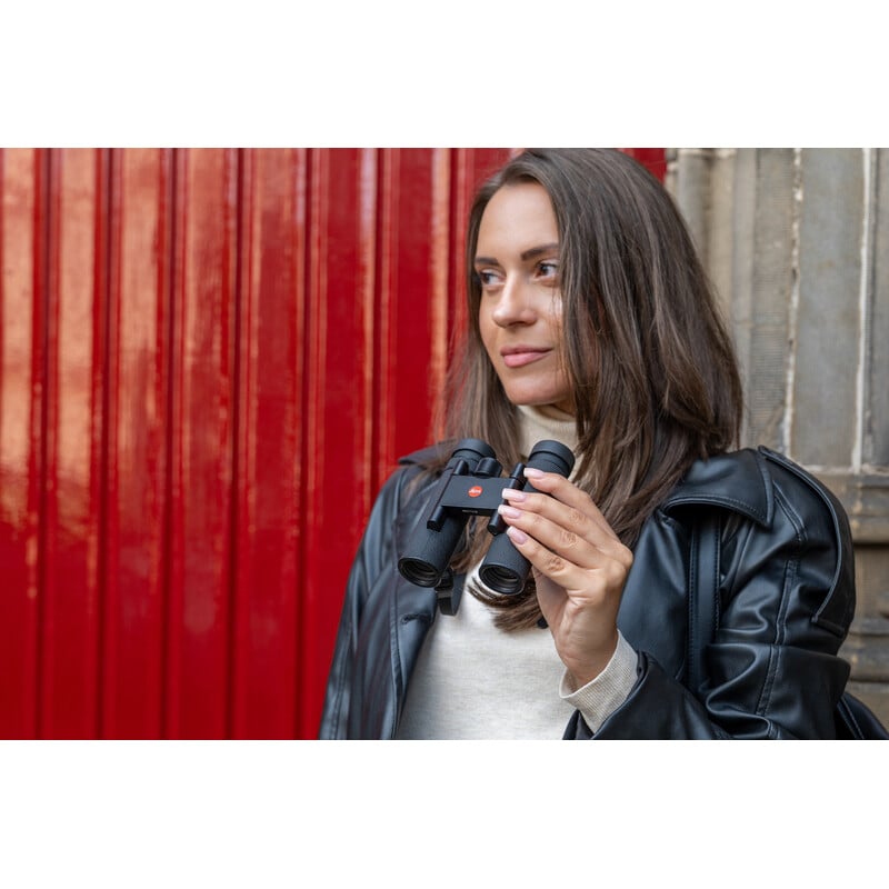 Leica Verrekijkers Noctivid 8x25 zwart met lederen bekleding