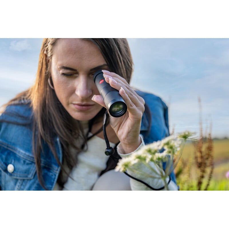 Leica Monoculair Monovid 8x25 zwart met lederen bekleding