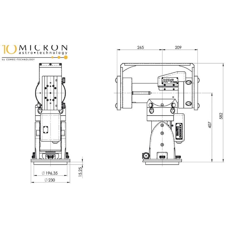 10Micron Montering AZ 2000 HPS Combi