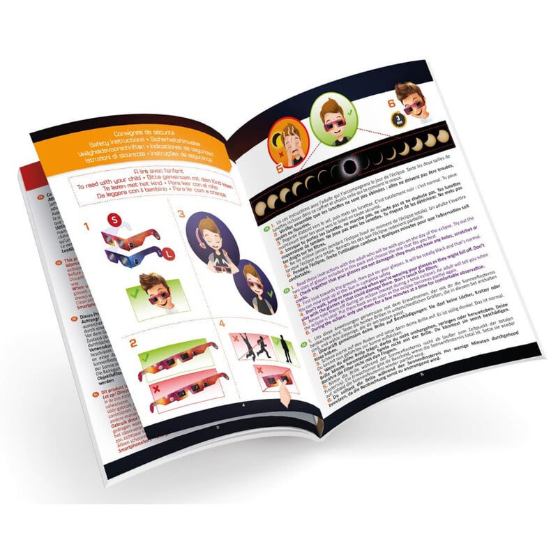Buki Zonsverduisteringsbril -zonneverduisteringsbril Family Pack