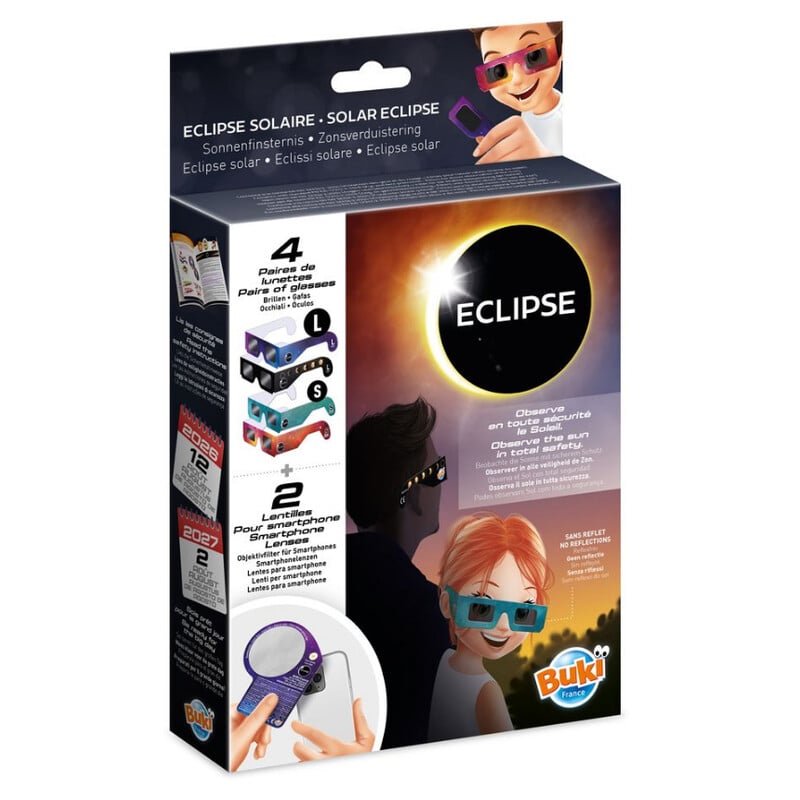Buki Zonsverduisteringsbril -zonneverduisteringsbril Family Pack