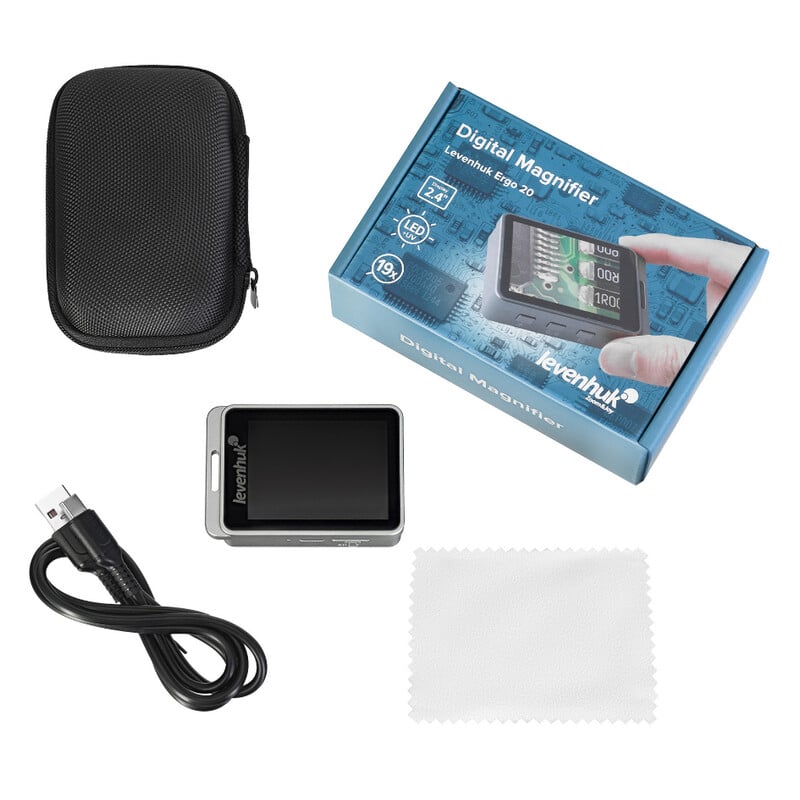 Levenhuk Vergrootglazen Ergo 20 Digital 7x, 12x, 19x LED