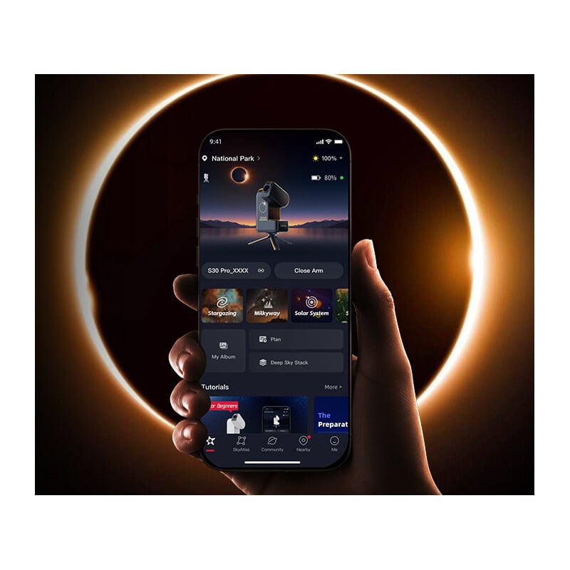 ZWO Smart Telescope AP 30/160 Seestar S30 Pro Total Solar Eclipse Edition