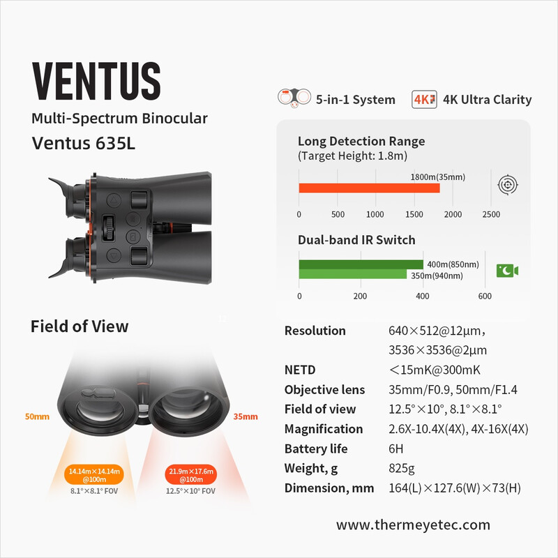 ThermTec Nachtkijker Ventus 635L