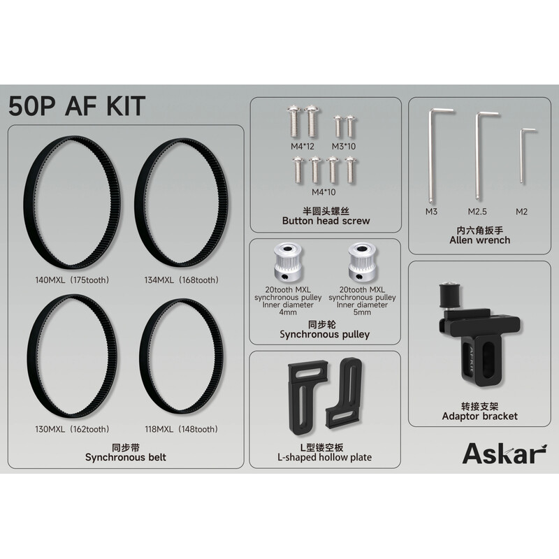 Askar Motoraanbouwset voor 50P